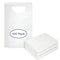Proheal Disposable Adult Bibs Tie Back  Perfect for Seniors Painting  Eating  White 100 Pack 100PK PH-16430H - alternate 2